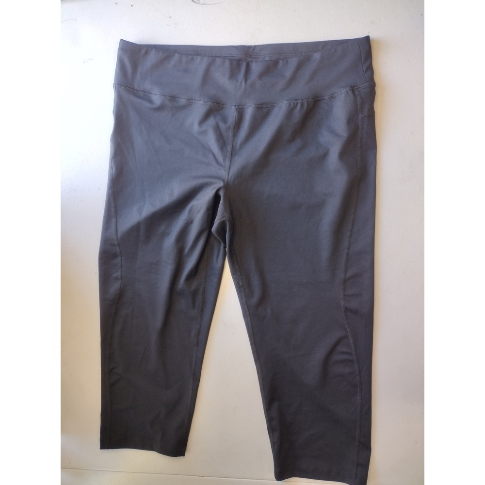 Merrell Womens XL Gray Capri Leggings Activewear Hiking Athletic Pants